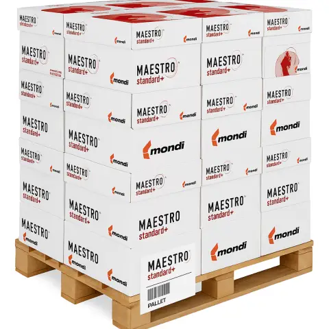 Papier ksero Mondi Maestro Standard Plus - A4 - 80g - PALETA (300 ryz).